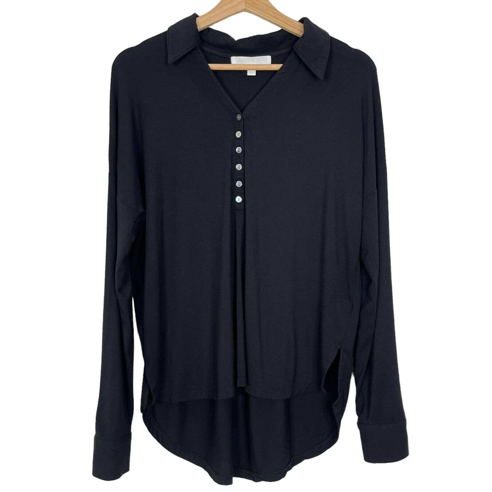 Adyson Parker Top Button Placket Collared Long Sl… - image 1